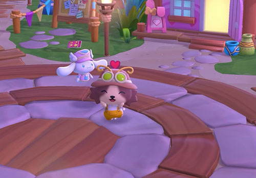 screenshot of hello kitty gameplay.